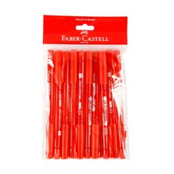 ปากกาลูกลื่น 0.7 มม. CX แดง 1x10 Faber-Castell 4J8584