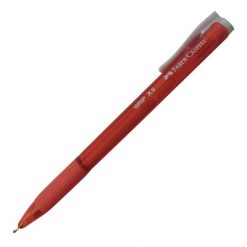 ปากกาลูกลื่น 0.5 สีแดง แพ็ค 3 ด้าม Faber-Castell Grip X5