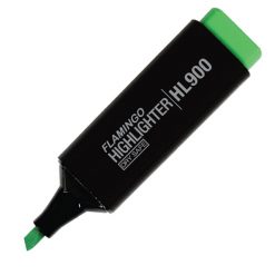 ปากกาเน้นข้อความหัวตัด เขียว ฟลามิงโก้ HL900