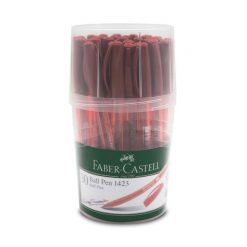 ปากกาลูกลื่น 0.5มม. แดง (30ด้าม) Faber-Castell 1423