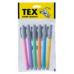 ปากกาเน้นข้อความ พาสเทล คละสี (แพ็ค6ด้าม) เท็กซ์ 318