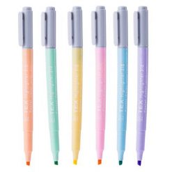 ปากกาเน้นข้อความ พาสเทล คละสี (แพ็ค6ด้าม) เท็กซ์ 318