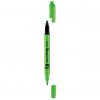 ปากกาเน้นข้อความ 2 หัว เขียว เพนเทล SLW11-KE