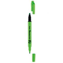 ปากกาเน้นข้อความ 2 หัว เขียว เพนเทล SLW11-KE