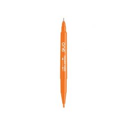ปากกามาร์คเกอร์ 2 หัว สีส้ม ONE G-902