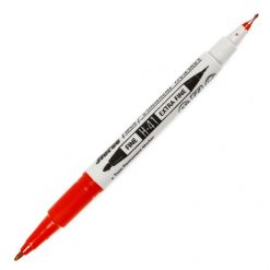 ปากกามาร์คเกอร์ 2 หัว แดง ตราม้า H-41