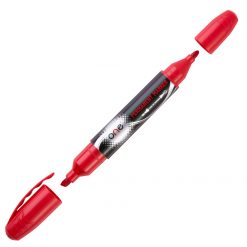 ปากกามาร์คเกอร์ 2 หัว แดง (แพ็ค12ด้าม) ONE WT8034