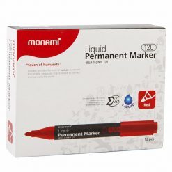 ปากกามาร์คเกอร์ 2.0 มม. แดง (แพ็ค12ด้าม) 15183A โมนามิ Liquid 120