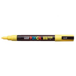 ปากกามาร์คเกอร์ POSCA 0.9-1.3 มม. เหลือง ยูนิ PC-3M