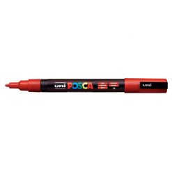 ปากกามาร์คเกอร์ POSCA 0.9-1.3 มม. แดง ยูนิ PC-3M