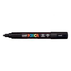 ปากกามาร์คเกอร์ POSCA 1.8-2.5 มม. ดำ ยูนิ PC-5M