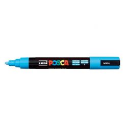 ปากกามาร์คเกอร์ POSCA 1.8-2.5 มม. ฟ้าอ่อน ยูนิ PC-5M