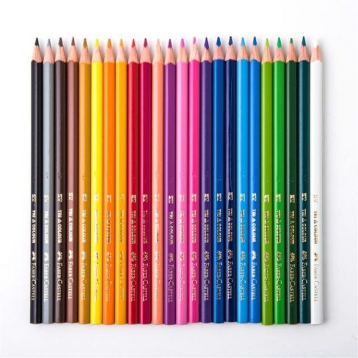 ดินสอสีไม้ 24 สี ด้ามสามเหลี่ยม Faber-Castell 115855